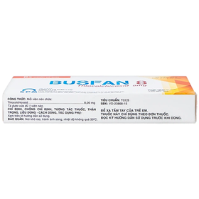 Thuốc Thiocolchicoside 8mg điều trị hỗ trợ giãn cơ trong thoái hóa cột đốt sống  (10 vỉ x 10 viên)