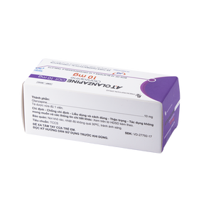 Viên nén A.T Olanzapine ODT 10mg An Thiên điều trị tâm thần phân liệt (10 vỉ x 10 viên)