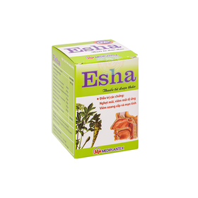 Thuốc Esha Mediplantex điều trị chứng nghẹt mũi, viêm mũi dị ứng, viêm xoang cấp và mạn tính (50 viên)