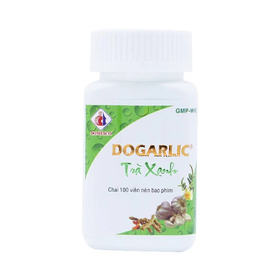 Viên nén bao phim Dogarlic Trà Xanh điều trị tăng lipid máu, phòng ngừa xơ vữa động mạch (chai 100 viên)