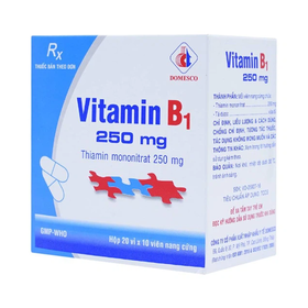 Thuốc Vitamin B1 250mg hỗ trợ điều trị bệnh do thiếu Vitamin B1 (Hộp 200 viên)