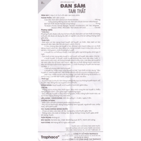 Thuốc Đan Sâm Tam Thất Traphaco phòng và trị chứng đau thắt ngực (2 vỉ x 20 viên)