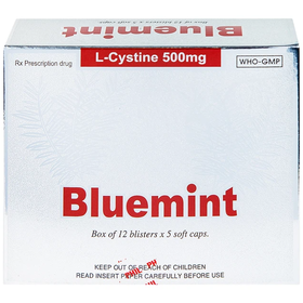 Thuốc Bluemint hỗ trợ điều trị viêm da, sạm da, tàn nhang (12 vỉ x 5 viên)