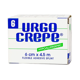 Băng keo thun co giãn Urgo Crepe size 6cm x 4.5m cố định phẫu thuật chỉnh hình, dự phòng chấn thương cơ khớp