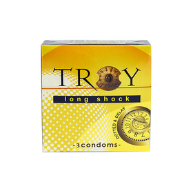 Bao cao su Troy Long Shock Bi gai kéo dài thời gian (hộp 3 cái)