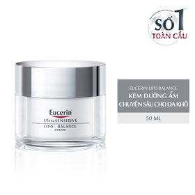 Kem Dưỡng Ẩm Chuyên Sâu Dành Cho Da Khô Và Nhạy Cảm Eucerin UltraSensitive Lipo-Balance Cream (50ml)