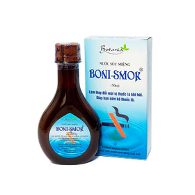 Nước súc miệng Boni-Smok làm thay đổi mùi vị thuốc lá khi hút, giúp bạn sớm bỏ thuốc lá (150ml)