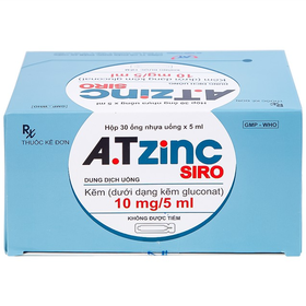 Siro A.Tzinc 10mg/5ml An Thiên phòng ngừa và điều trị thiếu kẽm (30 ống)