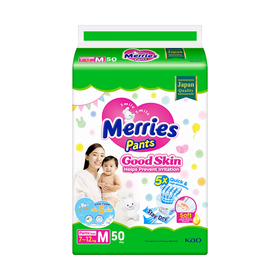 Tã Quần Merries GoodSkin Cỡ M Cho Trẻ Từ 7 - 12kg (50 Miếng)