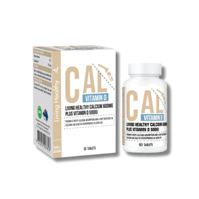 Thực phẩm bảo vệ sức khỏe Living Healthy Calcium 600mg Plus Vitamin D 500IU