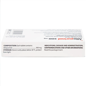 Thuốc Allopurinol 300mg Domesco điều trị tăng acid uric máu, gout mạn tính (2 vỉ x 10 viên)