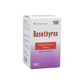 Thuốc Basethyrox 100mg Điều Trị Tăng Năng Tuyến Giáp (Chai 100 Viên)