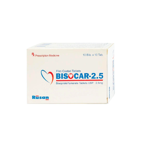 Thuốc Bisocar 5mg Rusan Pharma điều trị tăng huyết áp (3 vỉ x 10 viên)