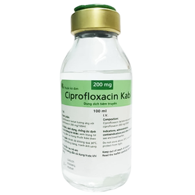 Thuốc Ciprofloxacin Kabi 200mg/100ml điều trị nhiễm trùng (100ml)