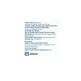 Thuốc Glotamuc Glomed hỗ trợ làm loãng đàm (10 vỉ x 10 viên)