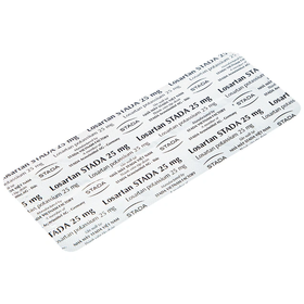 Thuốc Losartan Stada 25mg điều trị tăng huyết áp, giảm nguy cơ đột quỵ (2 vỉ x 15 viên)