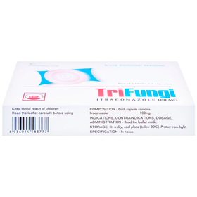 Thuốc Trifungi Pymepharco điều trị nhiễm nấm Candida ở miệng - họng là thuốc dùng để kháng nấm, kháng virus