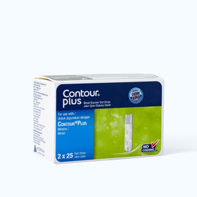 Que thử đường huyết CONTOUR PLUS dễ dàng lấy máu, cho kết quả sau 5 giây (50 que)