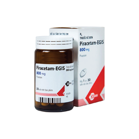 Thuốc Piracetam - Egis 800mg điều trị các triệu chứng của hội chứng tâm thần thực thể (30 viên)