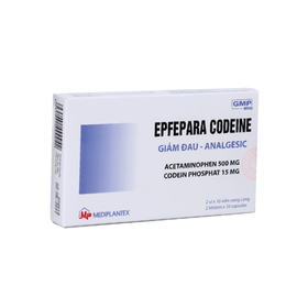 Thuốc Epfepara codeine giảm đau, hạ sốt (2 vỉ x 10 viên)