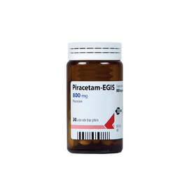 Thuốc Piracetam - Egis 800mg điều trị các triệu chứng của hội chứng tâm thần thực thể (30 viên)