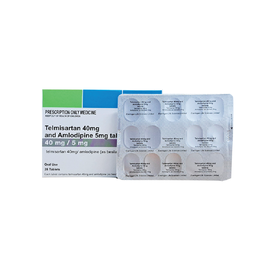 Thuốc Telmisartan 80mg and Amlodipine 5mg điều trị tăng huyết áp (2 vỉ 14 viên)
