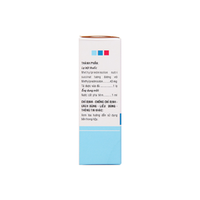 Bột pha tiêm Soli-Medon 40 dùng chống viêm, giảm miễn dịch (1 lọ bột + 1 ống 1ml)