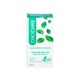 Dung dịch vệ sinh phụ nữ Choicare Bạc hà làm sạch, khử mùi (150ml)