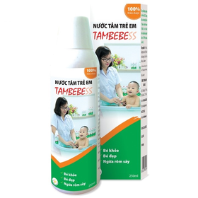Nước tắm thảo dược TAMBEBESS hỗ trợ ngăn ngừa rôm rẩy, mụn nhọt (250ml)
