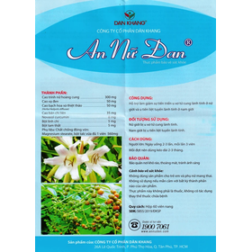 Thực phẩm bảo vệ sức khoẻ An Nữ Đan (60 viên)