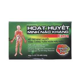 Thực phẩm bảo vệ sức khoẻ Hoạt Huyết Minh Não Khang Extra (20 viên)