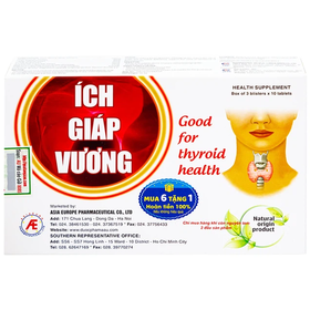 Thực phẩm bảo vệ sức khỏe Ích Giáp Vương (30 viên)