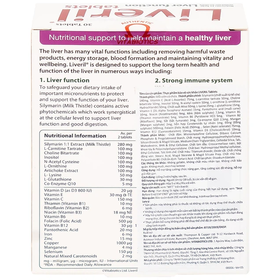 Thực phẩm bảo vệ sức khỏe LIVERIL Tablets (30 viên)