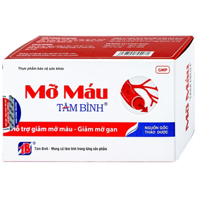 Thực phẩm bảo vệ sức khỏe Mỡ máu Tâm Bình (60 viên)
