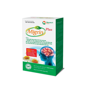 Thực phẩm bảo vệ sức khỏe Viên tuần hoàn não Migrin Plus (hộp 60 viên )