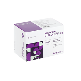 Thuốc Metformin 1000mg hỗ trợ điều trị đái tháo đường tuýp 2 (60 viên)