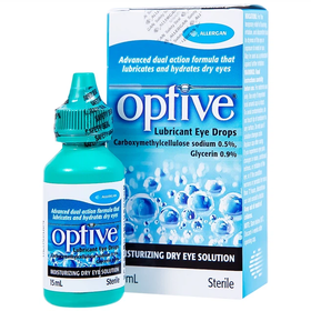Thuốc nhỏ mắt Optive Allergan giảm nóng, kích ứng và khó chịu do khô mắt