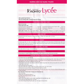 Thuốc nhỏ mắt V.Rohto Lycée 13ml điều trị đỏ mắt, ngứa mắt, mỏi mắt