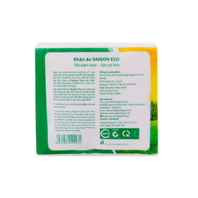 Khăn giấy ăn Saigon Eco 1 lớp (100 tờ)