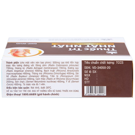 Thuốc Trĩ Nhất Nhất giảm đau rát hậu môn, làm bền vững thành mạch, điều trị các trường hợp trĩ cấp tính (Hộp 30 viên)