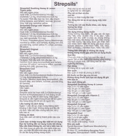 Viên ngậm Strepsils Soothing mật ong &amp; chanh giảm đau họng (2 vỉ x 12 viên)