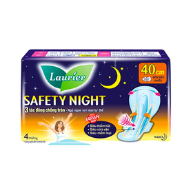 Băng vệ sinh ban đêm Laurier Safety Night 40cm (4 miếng)