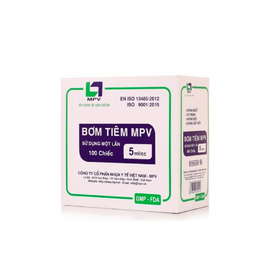 Bơm tiêm MPV 5cc sử dụng 1 lần (100 cái)