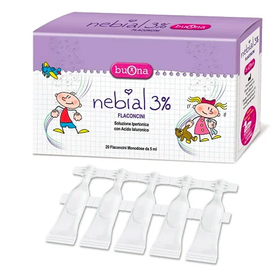 Dung Dịch Muối Ưu Trương Nhỏ Mũi Buona Nebial 3% Giảm Khô Mũi, Chống Sung Huyết Mũi (Hộp 20 Ống)