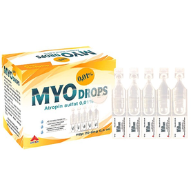Dung dịch nhỏ mắt Myo Drops 0,01% làm chậm tốc độ tăng độ cận (20 tép)