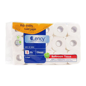 Giấy Vệ Sinh Lency cao cấp 12 cuộn/bịch