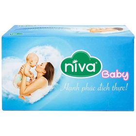Khăn cotton Niva Baby hỗ trợ chăm sóc trẻ an toàn và tiện lợi (100 miếng)