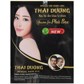 Nhuộm tóc dược liệu Thái Dương nhuộm phần tóc bạc (5 gói)Nhuộm tóc dược liệu Thái Dương nhuộm phần tóc bạc (5 gói)