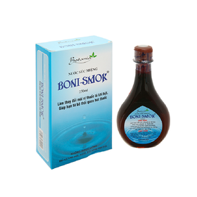Nước súc miệng Boni-Smok làm thay đổi mùi vị thuốc lá khi hút, giúp bạn sớm bỏ thuốc lá (250ml)
