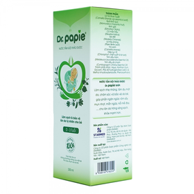 Nước tắm gội thảo dược Dr.Papie ngừa rôm sảy, mẩn ngứa cho bé (230ml)